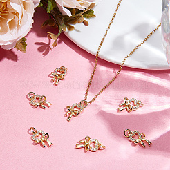 8 шт. Латунные подвески с микропаве&nbsp;KK-BBC0017-73