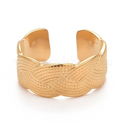 Кольцо-манжета из нержавеющей стали 304 с ионным покрытием (IP) для женщин&nbsp;RJEW-C025-29G