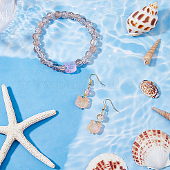 120шт 10 цвета прозрачные окрашенные распылением стеклянные бусины&nbsp;GLAA-DC0001-33