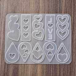 Серьги-серьги-подвески своими руками в силиконовой форме&nbsp;DIY-Q033-06A