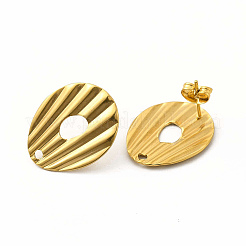 Фурнитура для сережек-гвоздиков из нержавеющей стали 304&nbsp;STAS-M305-20G