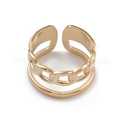 Anillos de puño de acero inoxidable 304 con revestimiento iónico (IP)&nbsp;RJEW-G285-83G