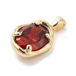 Micro en laiton doré ouvrent pendentifs zircone cubique&nbsp;KK-U031-02G-02