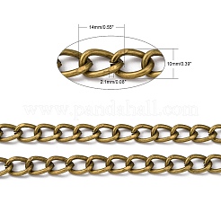 Kubanische Eisengliederketten&nbsp;CH-R013-14x10mm-AB