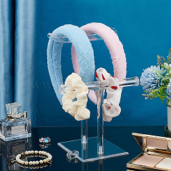 2-ярусные акриловые подставки для оголовья&nbsp;ODIS-WH0001-36