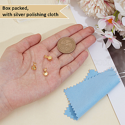 3 шт. 925 подвески из стерлингового серебра с кабошонами&nbsp;STER-BC0003-73G