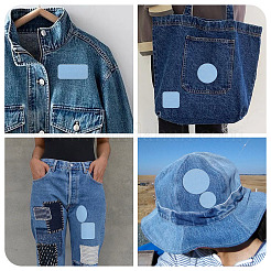5 feuille de patchs autocollants en denim&nbsp;PATC-TA0001-61A