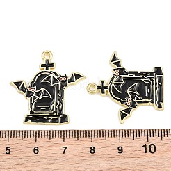 Legierung mit Anhängern aus schwarzer Emaille&nbsp;AL-CBA2919-02G-04