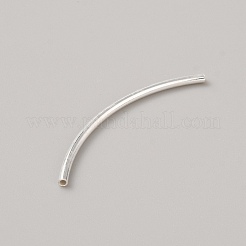 925 argent sterling perles tube&nbsp;STER-WH0019-04F-S