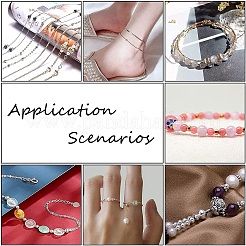 100 шт. 4-х видов проставочных бусин из нержавеющей стали 304&nbsp;STAS-YW0002-81