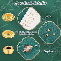 30шт 3 стиля 925 бусины из стерлингового серебра&nbsp;FIND-PH0022-32