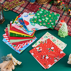 15 stücke 2 taschen 2 arten weihnachten baumwolle stoff&nbsp;DIY-TA0014-62