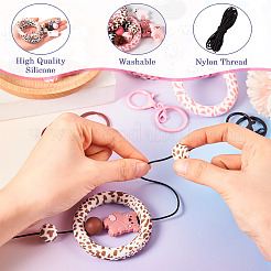 Набор для изготовления силиконового брелока «кольцо и медведь» своими руками&nbsp;DIY-TA0009-16