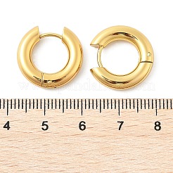 202 серьги-кольца из нержавеющей стали Huggie Hoop&nbsp;EJEW-O087-08L-G