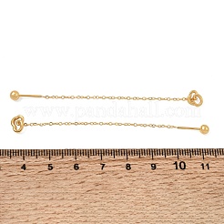 Ohrstecker aus Edelstahl 304 für Damen&nbsp;SA-CBA44F8-02G