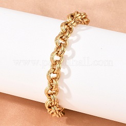 Bracelets à double maillon en acier inoxydable 304 pour femmes&nbsp;SA-H001-23G