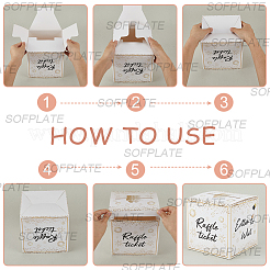 1 комплект коробок для лотерейных билетов из крафт-бумаги&nbsp;CBOX-SP0001-05