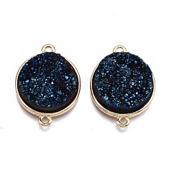 Connettori di collegamenti di agata druzy naturale&nbsp;G-T131-86F