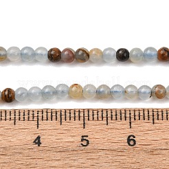 Perles de calcite bleues naturelles&nbsp;G-K427-A01-3mm