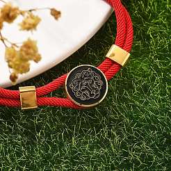 Bracelets multibrins en cordons nylon constellation&nbsp;BJEW-U016-01B-10