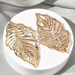 Полые серьги-гвоздики из нержавеющей стали 304&nbsp;EJEW-B156-13G