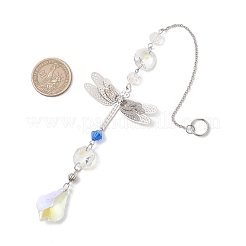 Стеклянные каплевидные подвесные ловцы солнца&nbsp;HJEW-JM04755-03