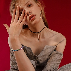 500 шт. непрозрачные черные акриловые бусины&nbsp;MACR-AR0001-13