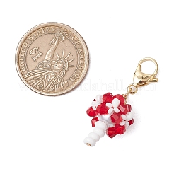 7 шт. подвеска из бисера ручной работы в двух цветах&nbsp;HJEW-MZ00202