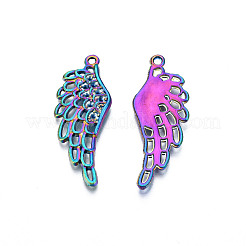 Supports de strass pendentif en alliage de couleur arc-en-ciel&nbsp;PALLOY-N156-198
