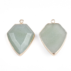 Гальванические подвески из зеленого авантюрина&nbsp;G-S344-20C