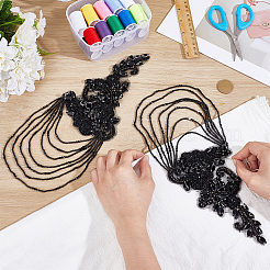 1 пара украшений для шитья из стразов&nbsp;DIY-NB0014-65B