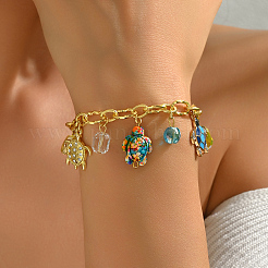 Летние браслеты из сплава с микропаве из кубических цирконий&nbsp;JM8807