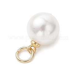 6 шт. 2-х цветные круглые подвески-жемчужины&nbsp;PALLOY-JF04977