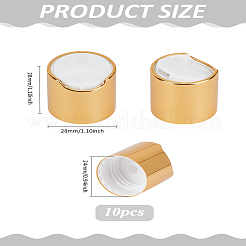 10 шт. алюминизированные пластиковые пресс-колпачки&nbsp;AJEW-LP0004-28B