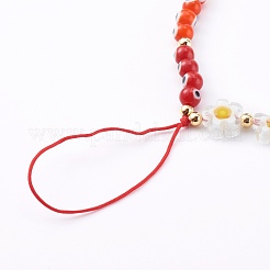Chakra evil eye lampwork con cuentas correas móviles&nbsp;HJEW-JM00434
