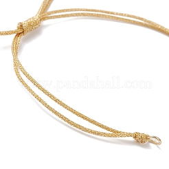 Fabrication de bracelets tressés en cordon polyester&nbsp;AJEW-JB01376-01