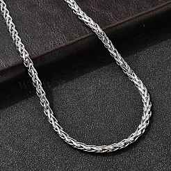 Женские ожерелья из цепочек пшеницы из нержавеющей стали 304 толщиной 4.5 мм&nbsp;NJEW-B134-05A-P