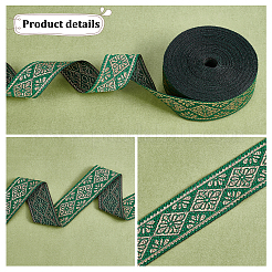 Rubans plats polyester broderies ethniques&nbsp;OCOR-WH0074-26