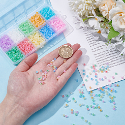 10 набор 10-х цветных стеклянных бусин с имитацией кошачьего глаза&nbsp;GLAA-WR0001-10