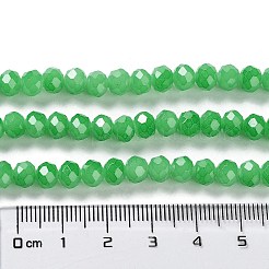 Perles de verre imitation jade cuites au four&nbsp;X-DGLA-A034-J6MM-A10