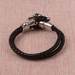 Bracelets en cuir tressé&nbsp;BJEW-L605-35