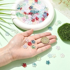 180 шт. 9-х цветные прозрачные стеклянные бусины&nbsp;DGLA-YW0001-69