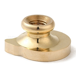 Латунные головки штампов с геометрической рамкой в виде листьев&nbsp;AJEW-H149-03G-03