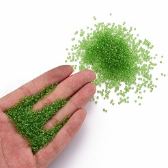 Прозрачные стеклянные цилиндрические бусины&nbsp;SEED-S047-I-003