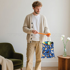 2 шт. двухцветные полиэстеровые подвесные автомобильные мусорные мешки с принтом&nbsp;ABAG-DR0001-16A