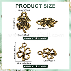 Ciondoli in lega 120 pz 8 stili styles&nbsp;FIND-PH0023-11