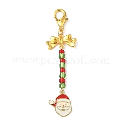 Рождественские украшения из сплава эмали&nbsp;HJEW-JM04049-01