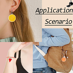 12шт 3 стиля непрозрачные подвески из смолы&nbsp;RESI-YW0003-39A