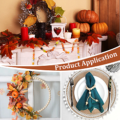 Тематика дня благодарения наборы для самостоятельного изготовления деревянных бусин&nbsp;DIY-PH0031-94B