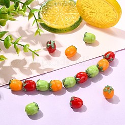 15 pièce de perles en émail faites à la main&nbsp;LAMP-CJ0003-15